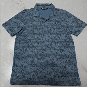 Travis Mathew Prestige Performance Blue On Porpoise Golf Polo Mens